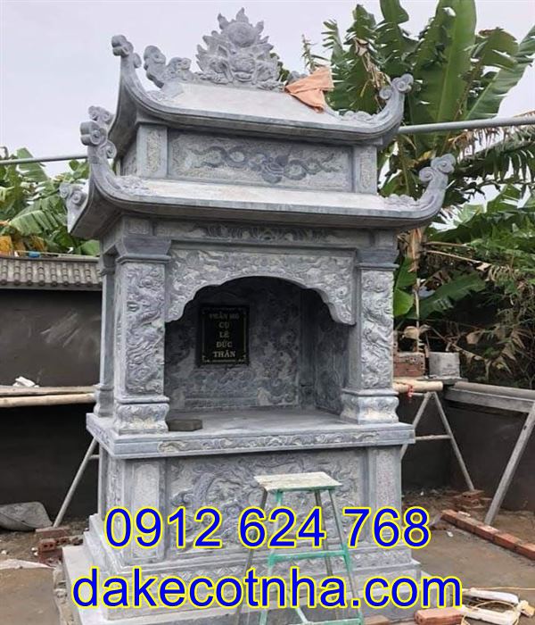 Mẫu miếu thờ thành hoàng bằng đá đẹp, miếu thờ thành hoàng bằng đá