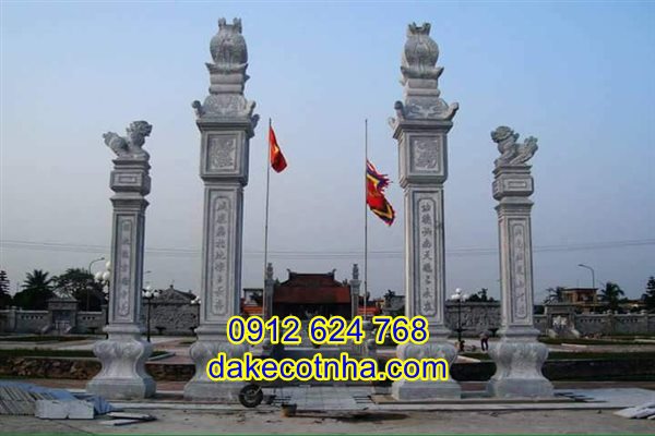 Cổng chùa đẹp giá rẻ bằng đá tự nhiên nguyên khối, Mẫu cổng chùa bằng đá tự nhiên