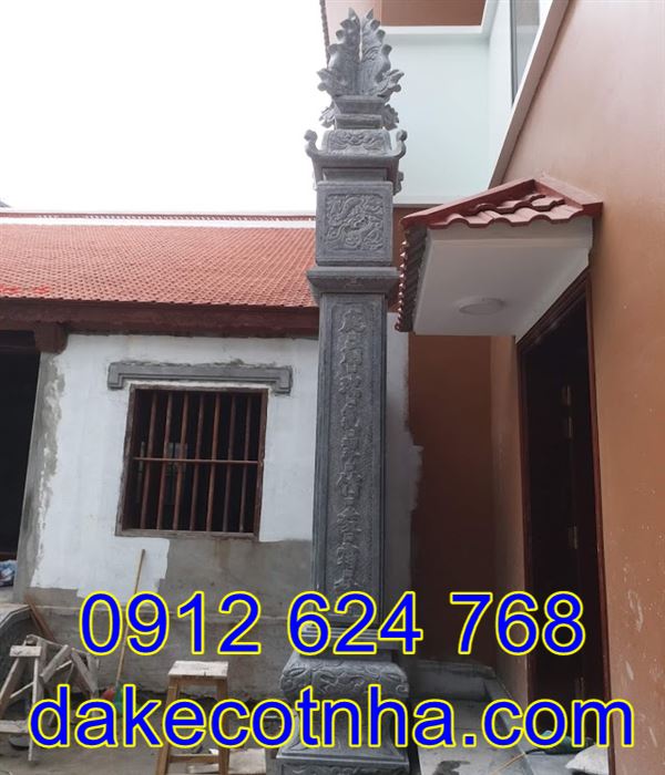 cột đồng trụ đẹp đơn giản bằng đá, cột đá đồng trụ đẹp