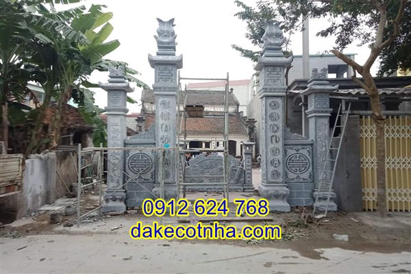 Mẫu cổng nhà thờ họ bằng đá đẹp giá rẻ nhất tại Ninh Bình - 3