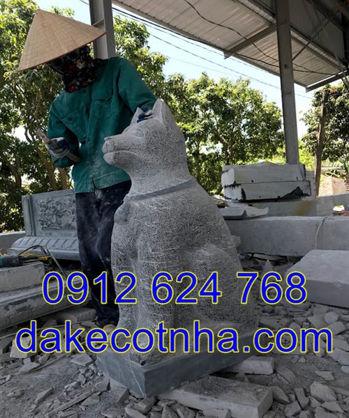 Chó đá canh cổng đẹp giá rẻ 01