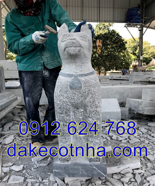 Mẫu tượng chó đá phong thủy đẹp giá rẻ nhất tại Ninh Bình 01