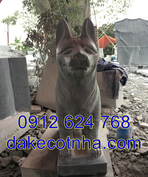 tượng chó đá phong thủy đẹp giá rẻ nhất tại Ninh Bình 01