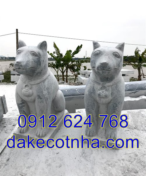 tượng chó đá phong thủy đẹp giá rẻ nhất tại Ninh Bình