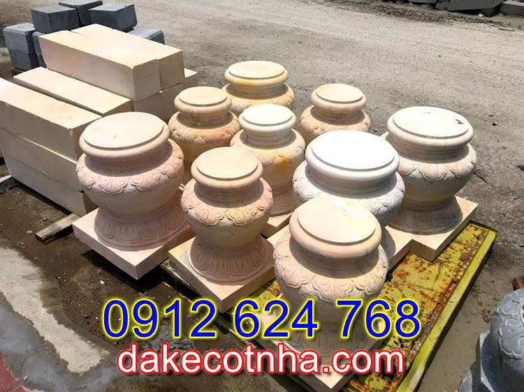 Bán mẫu chân cột đá đẹp tại Yên Bái,đá tảng kê cột gỗ đẹp tại Yên Bái