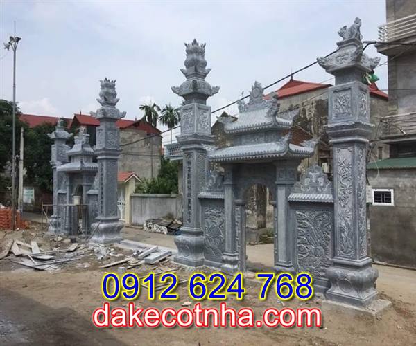 Làm cổng nhà thờ bằng đá tại Hưng Yên, cổng làng bằng đá tại Hưng Yên
