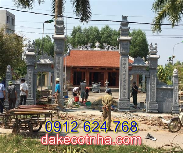 Làm cổng nhà thờ họ đẹp tại Vĩnh Phúc, cổng nhà thờ họ đẹp bằng đá tại Vĩnh Phúc