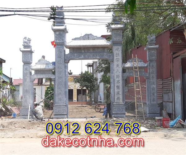 Làm cổng đá nhà thờ họ tại Hà Nội,mẫu cổng đá tại Hà Nội