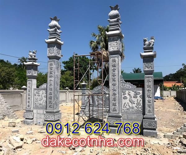 Làm mẫu cổng đá nhà thờ họ tại Hà Nội,cổng tam quan đá tại Hà Nội