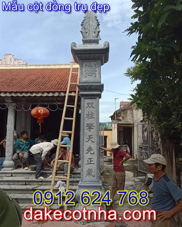 mẫu cột đồng trụ nhà thờ họ 03